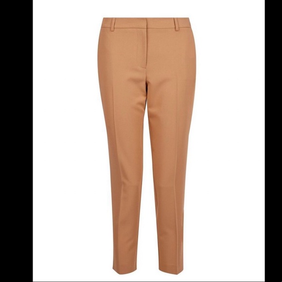 CAMEL ANKLE GRAZER TROUSERS - Picture 3 of 3